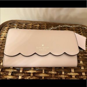 Kate Spade Crossbody Wallet/Purse with Gold Chain